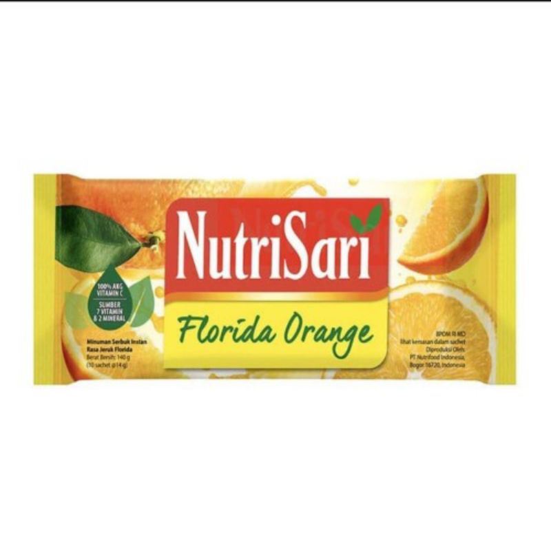 

Nutrisari Florida Orange Renceng 10 14 gr