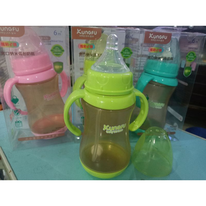 BOTOL SUSU WIDE NECK KUNGFU ORIGINAL 270 ml