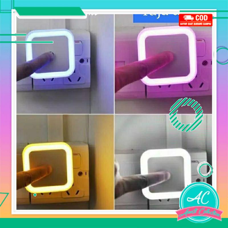 Lampu LED sensor gelap portable lampu tidur kamar emergency