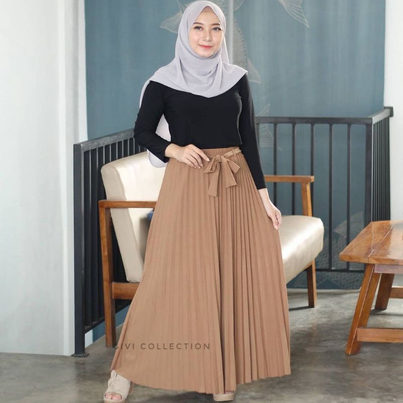 ROK PLISKET PREMIUM // ROK PLISKET HYGET QUALITY // ROK BAWAHAN WANITA BIGSIZE