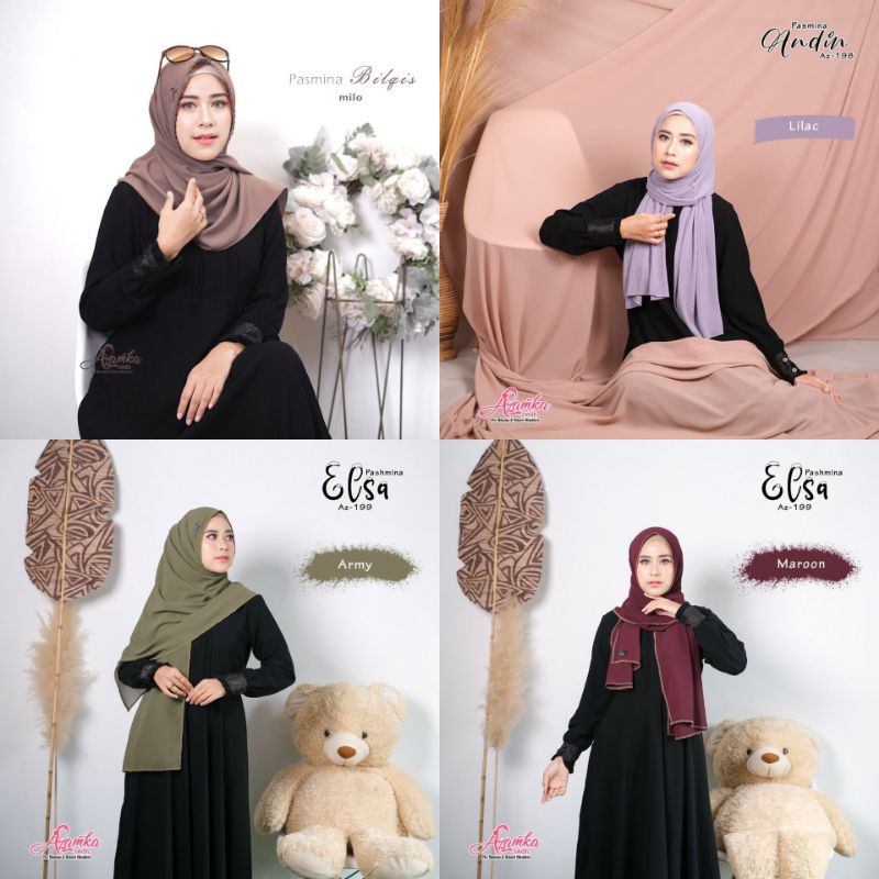 PASMINA AZAMKA || pasmina bilqis,andine,elsa ori by Azamka