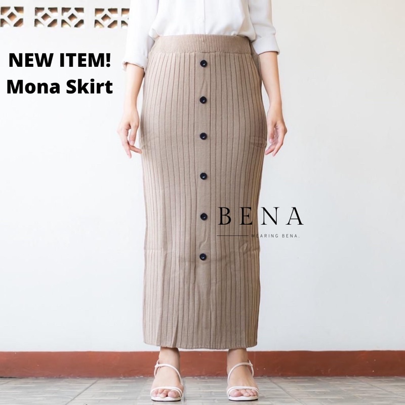 (KIRIM TANGGAL 5) Rok Rajut Span Knit - Wearing BENA