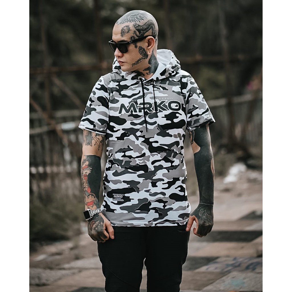  Kaos Hoodie Distro  Bandung CAMO MRKO Official Tees Army 