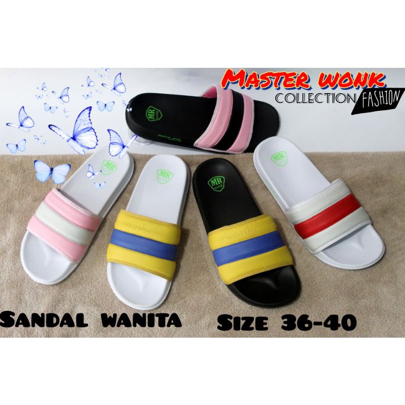 footwear Sandal wanita/ Slide Slip on /Sendal Anti Licin Ringan Selop Gokar masterwonk