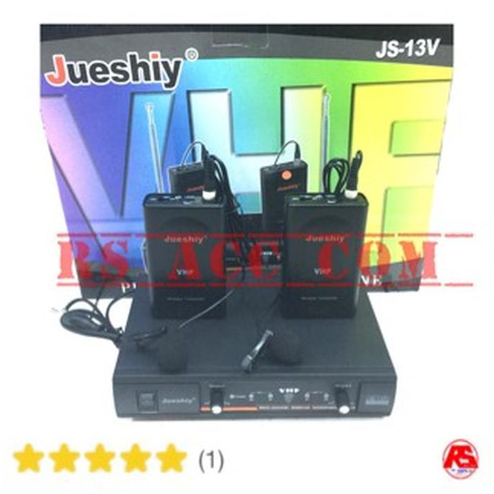 gitar bass murah berkualitas Mic Wireless Jueshiy Addons Clip On 1 Pasang ( Original ) Berkualitas