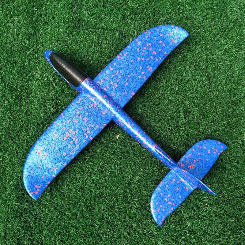 GOROCK Mainan Pesawat DIY Hand Throw Foam Aeroplane Flying Glider Planes - TY0310 - Mix Color