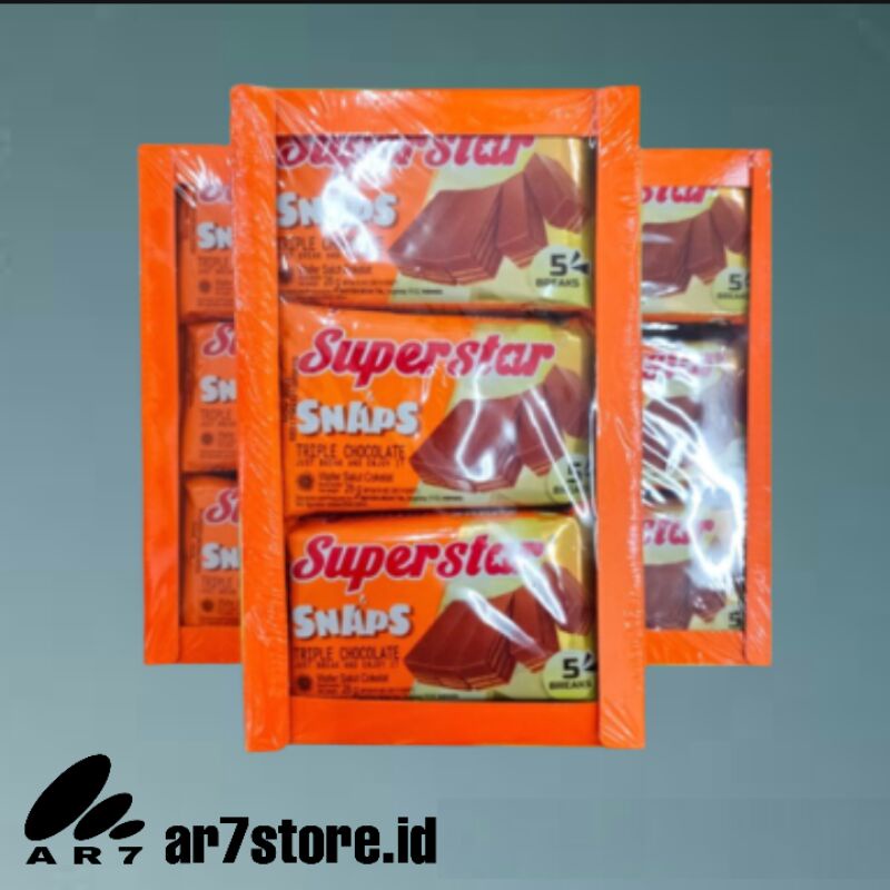 

SUPERSTAR SNAPS wafer 1 Box isi 12 pcs 28gr/SUPERSTAR TRIPLE