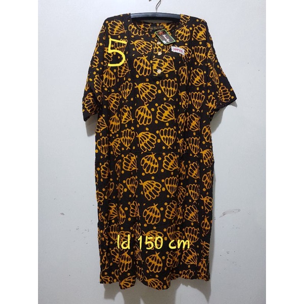 YULI - DASTER L5 REMEK LD 140 - 150 CM PB 110 CM BATIK KENCANA UNGU LABEL HITAM KUH-no 5