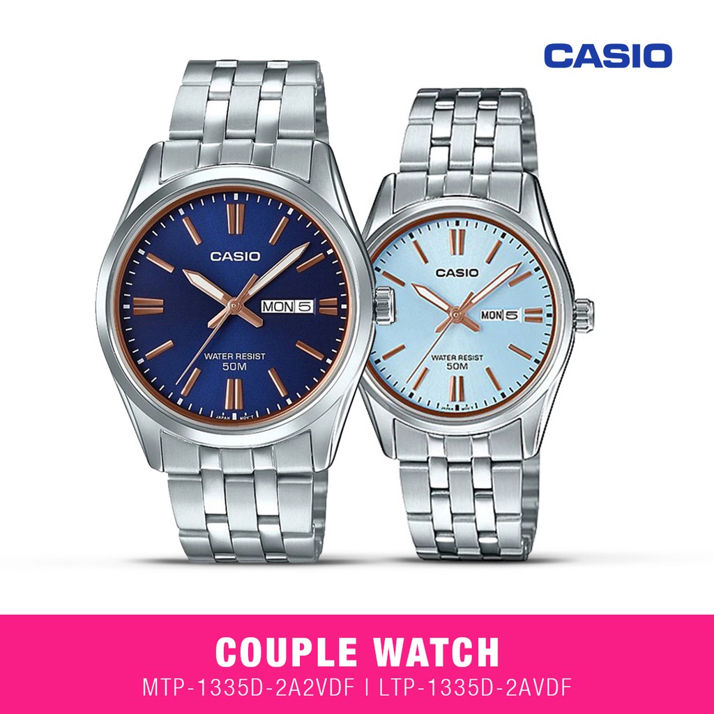 Casio Jam Tangan Couple MTP-1335D-2A2VDF & LTP-1335D-2AVDF