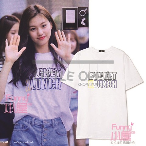 KAOS T-SHIRT IDOL FASHION IOI DOYEON ROCKET LUNCH