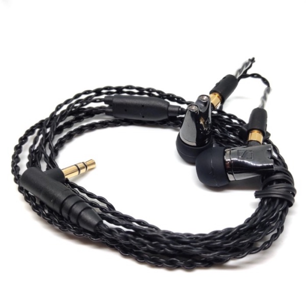 Jual DIY Earphone Custom Sennheiser IE800 With MMCX Pin Superior Sound - Black Braid Murah