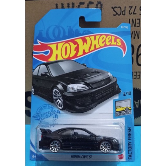 Hotwheels Honda Civic si hitam lot j 2021
