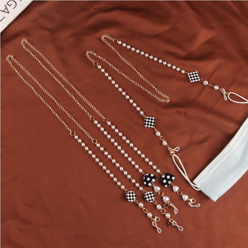 (Zomi) Tali Lanyard Rantai Kacamata / Masker / Hijab Anti Hilang Untuk Wanita