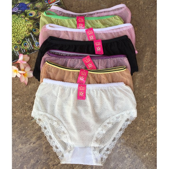 CD Wanita Celana Dalam Brief Sexy dengan Motif Floral Grosir Termurah c039 - Cokelat Muda Murah