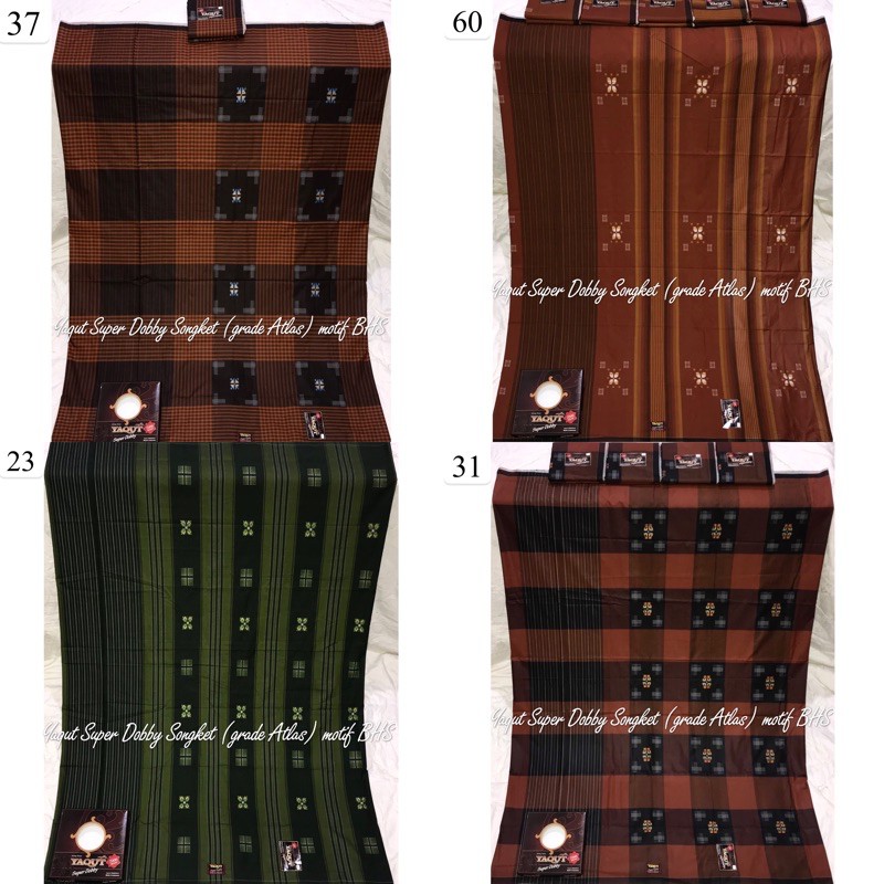 Sarung Yaqut Songket Super Dobby by Atlas- Motif BHS Excelent / BHS Mesres