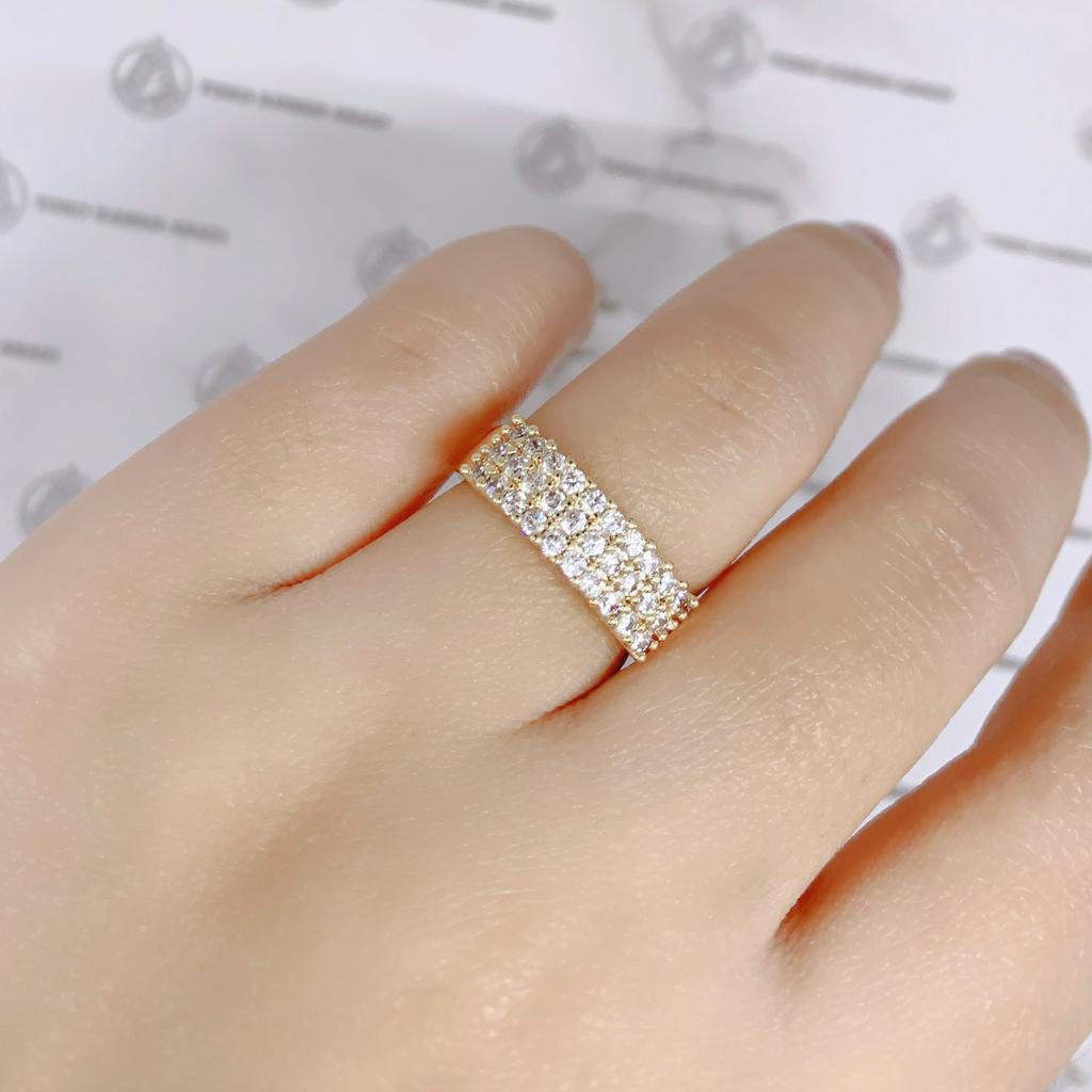 Xuping Gold Cincin Wanita Permata Mahkota Anti Karat *88