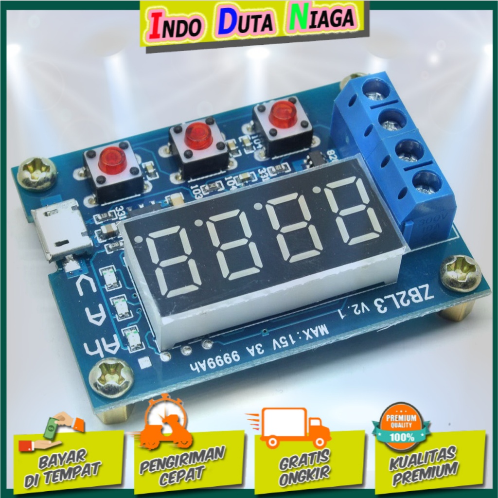 Zhiyu Battery Capacity Meter Discharge Tester 1.5v~12v for 18650 HW586