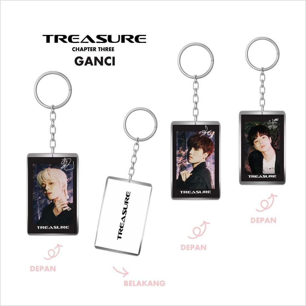 GANTUNGAN KUNCI KEYCHAIN TREASURE CHAPTER THREE KPOP STUFF FANKIT GANCI TREASURE THE FIRST STEP