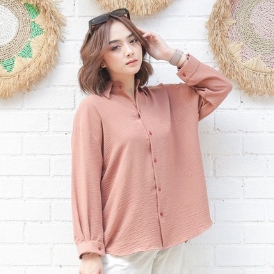 Miko Basic Blouse - Blouse Wanita Polos