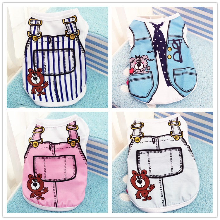 Cute Pet Clothes Summer Vest - Variety/ Baju Anjing/Kucing/Pet Musim Panas