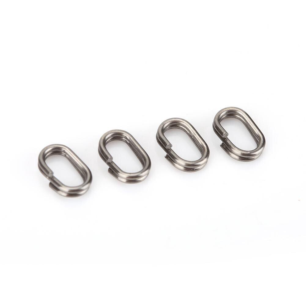 Split Ring Oval mancing Stainless Steel 10pcs Tahan Karat