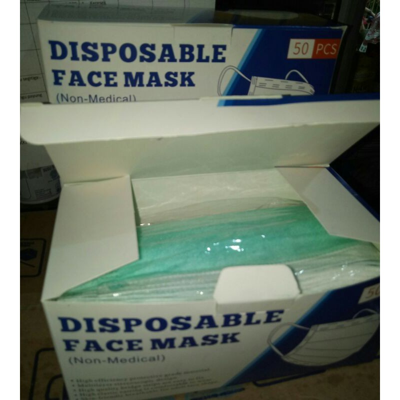 MASKER 3 PLY SATU BOX ISI 50 PCS