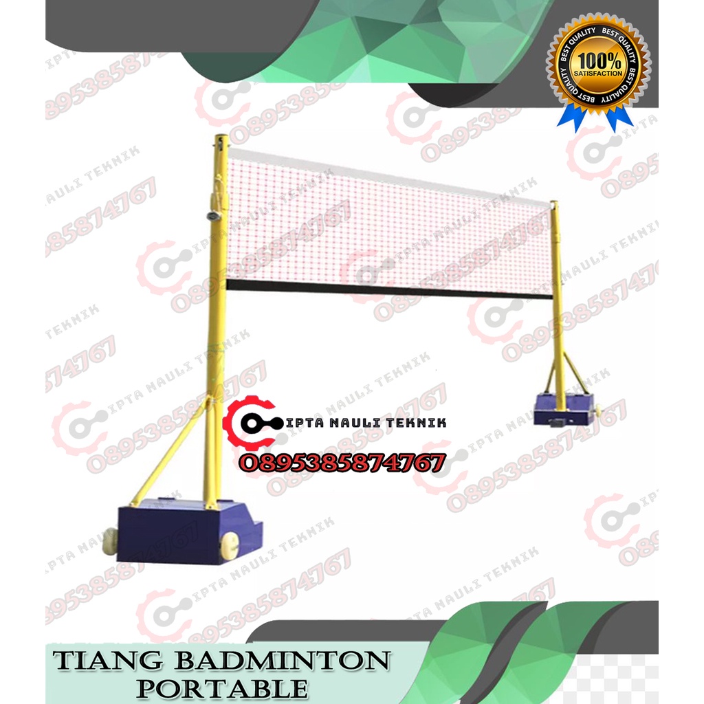 Jual Tiang Badminton Portable Dengan Pemutar Net Dan Roda Shopee