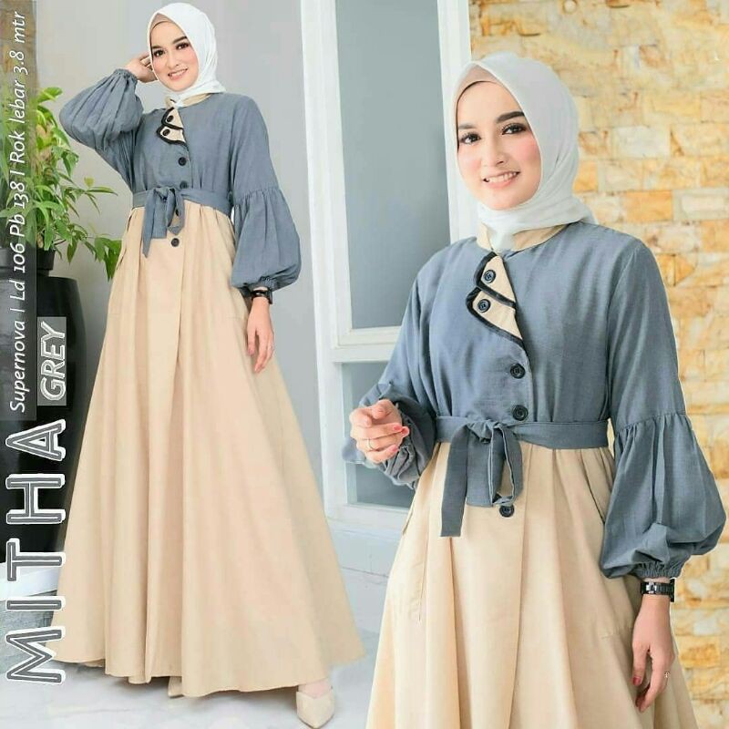 Mitha Dress -Gamis Remaja-Gamis wanita simple