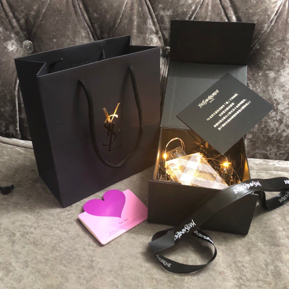 

T10 YSL Y Perfume Gift Bag Sl Small Poplar Counter Handbag Perfume Box Packaging
