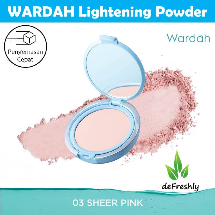 Wardah Lightening Powder Foundation Light Feel TWC Two Way Cake - 12gr