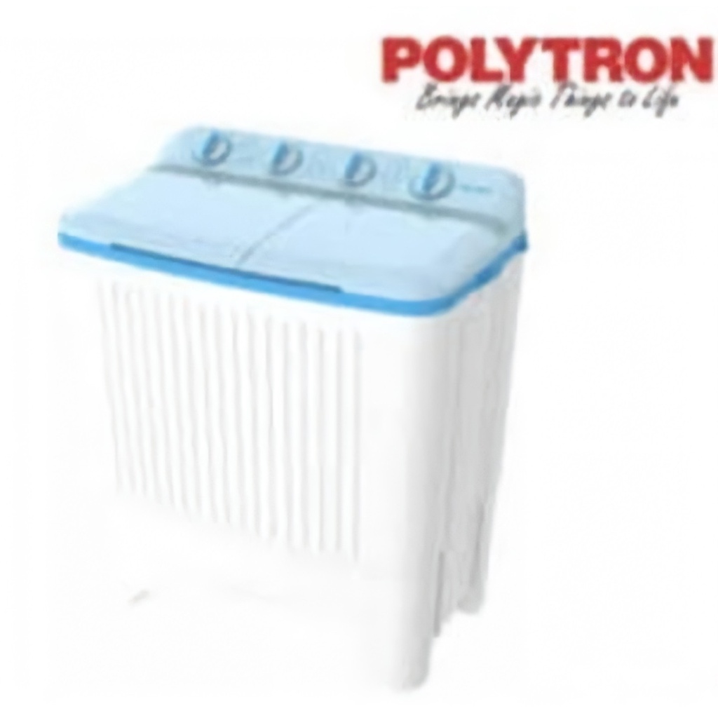 Polytron Mesin Cuci 2 Tabung 8 Kg PWM 8073 Twin Tube PROMO GARANSI