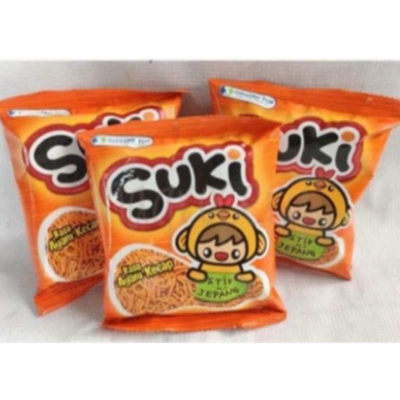 

Snack ciki Suki mie per pak isi 20