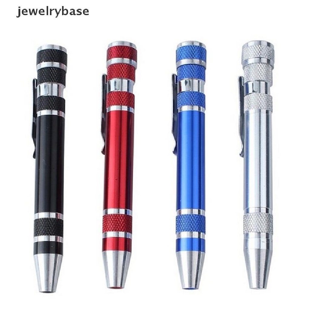 (jewelrybase) 8 In 1 Pen Obeng Mini Presisi Multifungsi Untuk Alat Pertukangan