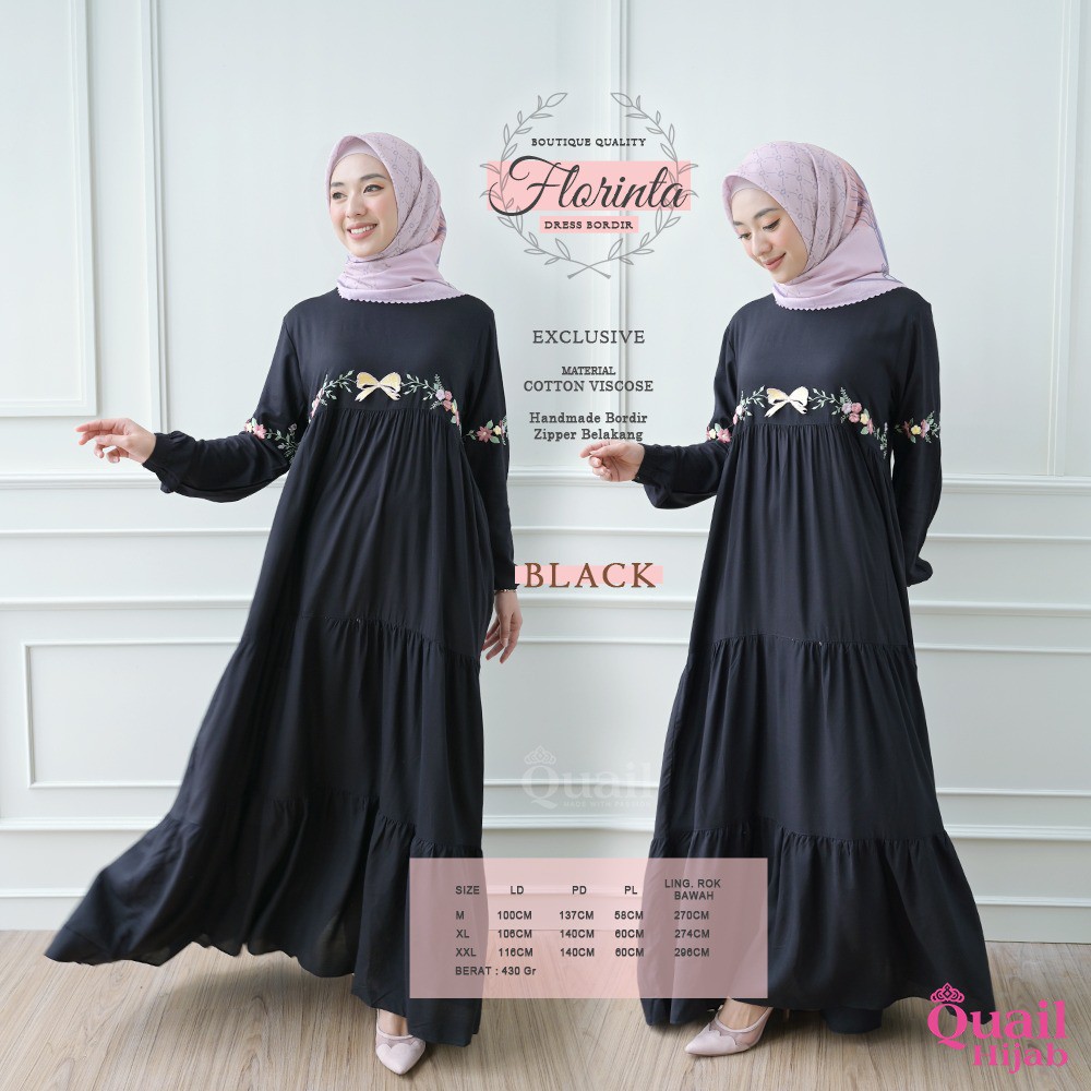 GAMIS FLORINTA~ DRESS MUSLIM QUAIL HIJAB