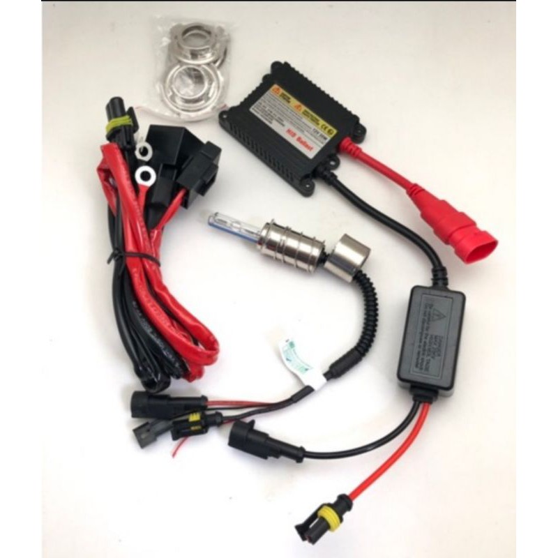HID KIT H6 MOTOR HI/LOO H4 GARANSI 12 Bulan  MERK BULLAES I LAMPU UTAMA MOTOR HID AES