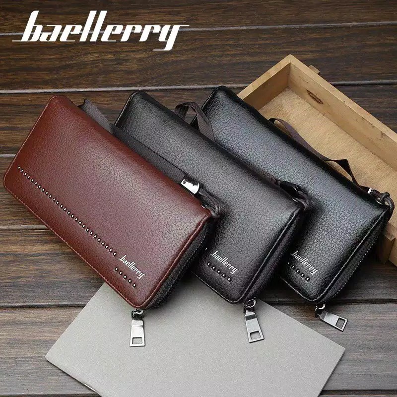 Original Baellerry Dompet Kulit Panjang Pria Asli Kado Ultah Asli Keren Grosir Import