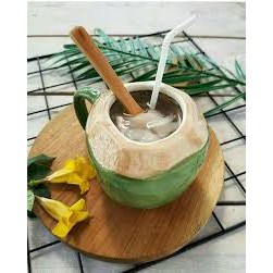 TERLARIS Mug Cangkir Gelas Unik 3D Kelapa Muda Kado Lucu - Ulybae