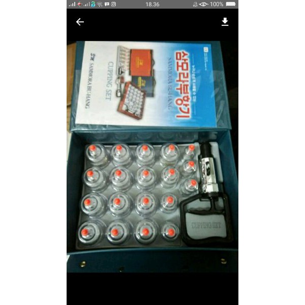 Termurah  Kop Alat Bekam Sammora isi 19 Biru  Diskon