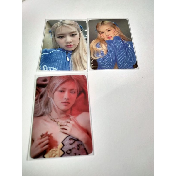 photocard blackpink ROSE first album -R- benefit