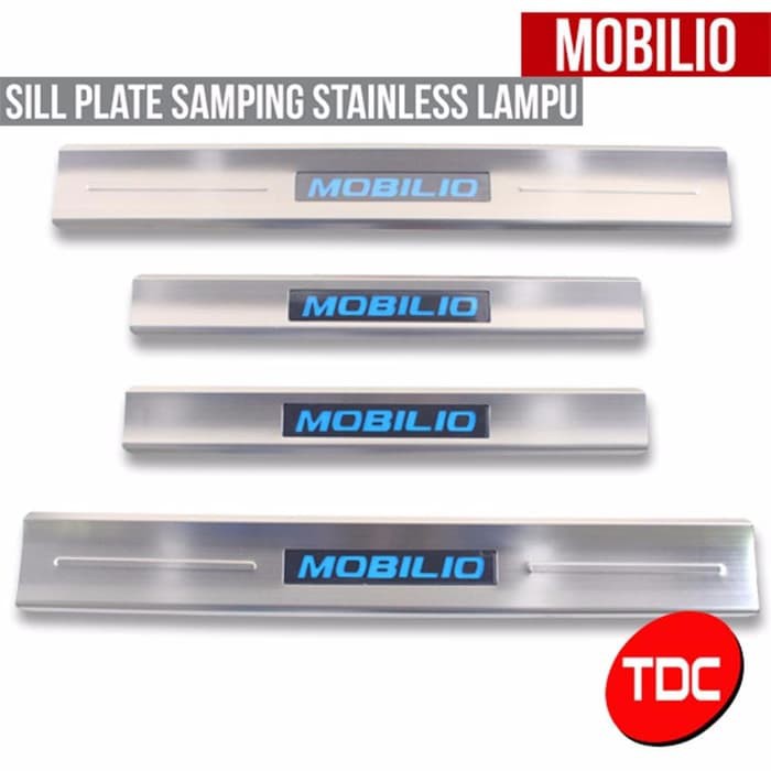 Terbaru Mobilio Sill Plate Stainless Pakai Lampu Variasi Aksesoris Mo