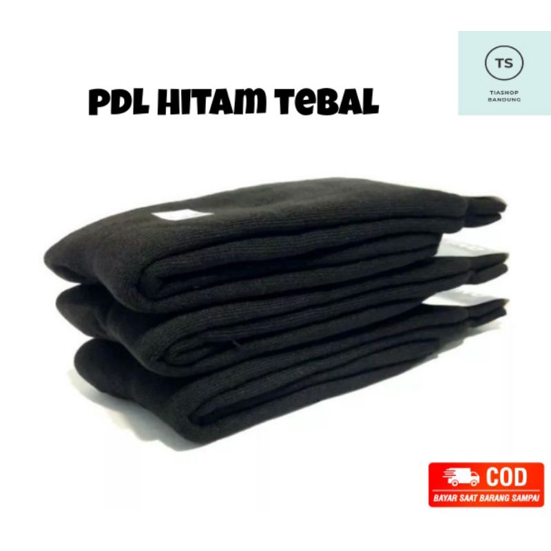 Kaos Kaki PDL Hitam Tebal || Kaos Kaki Pria || Kaos Kaki Hitam Tebal