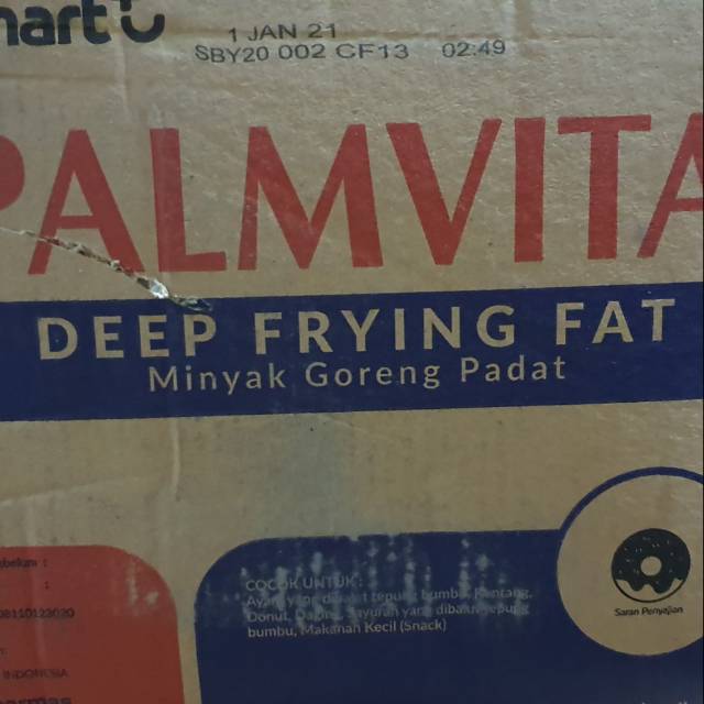 

Palmvita deep frying fat/minyak padat 15kg