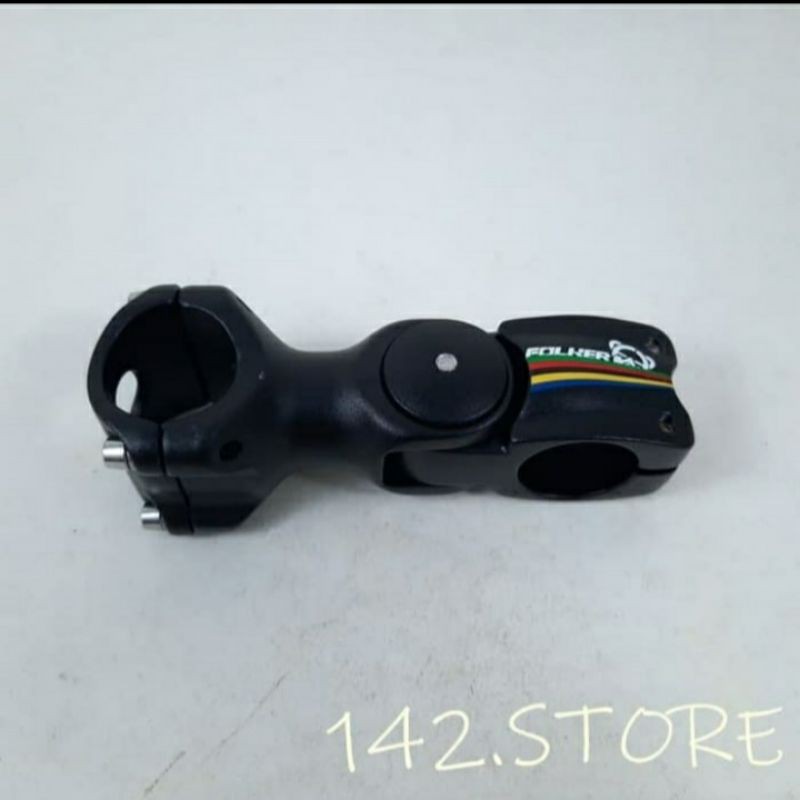 Stem sepeda folker adjustable hitam oversize