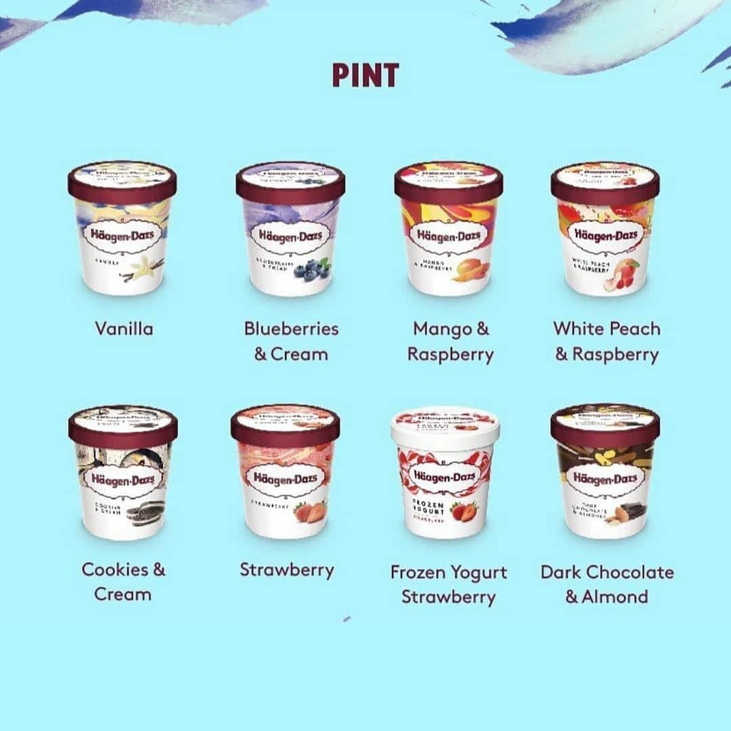 Jual PICKNFRESH Ice Cream Es Krim Haagen Dazs Pint 473 Ml Shopee 