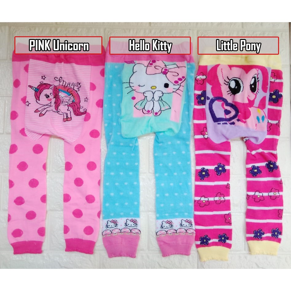 LEGGING BOY &amp; GIRL  0-6 &amp; 6-12 m MOTIF Cotton Rich Legging celana leging cowok cewek bayi baby karakter