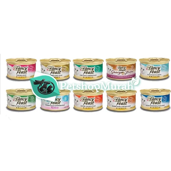 Fancy Feast / FF Kitten / Makanan Kucing / Wet Food / All Varian 85 Gram