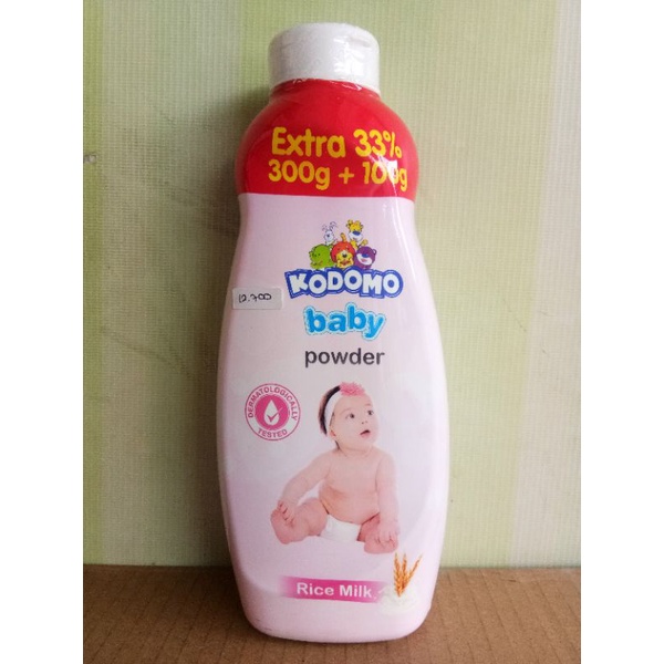 KODOMO BABY POWDER REFRESHING, CALMING, RICE MILK, MOIZTURIZING, CHAMOMILE 300+100GR