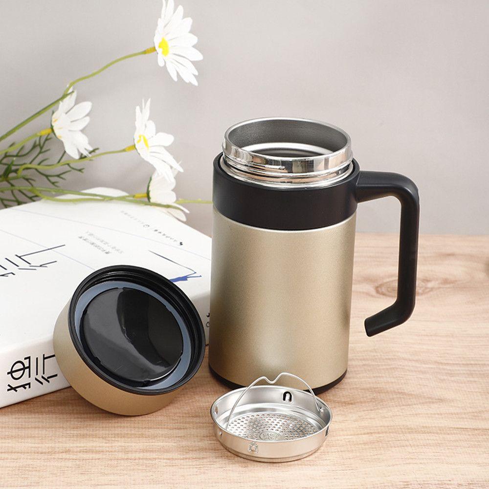 Solighter 500ml Botol Air Vacuum Stainless Steel Thermal Flask Mug Kopi