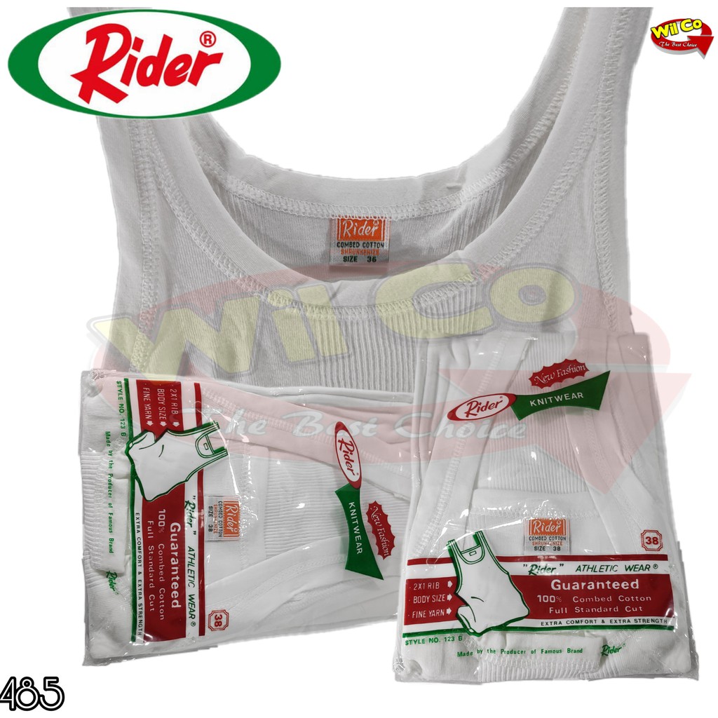 K485 - KAOS DALAM SINGLET PRIA BRAND RIDER HARGA PER 1 PCS