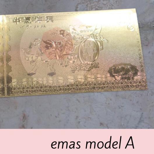 

Angpao Imlek 2021 Panjang Emas Asli Kerbau Ampao Sincia Murah - Model A ✈